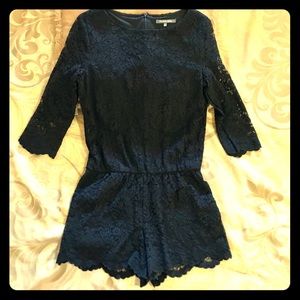 Michael Stars black lace romper